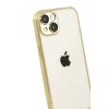HarmonyAura Apple iPhone 15 Razer Lensli Silikon - Gold