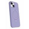 HarmonyAura Apple iPhone 15 Regal Magsafe Standlı Kapak - Lila