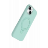 HarmonyAura Apple iPhone 15 Regal Magsafe Standlı Kapak - Su Yeşili