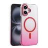 HarmonyAura Apple iPhone 16 Glossy Magsafe Kapak - Pembe