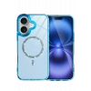 HarmonyAura Apple iPhone 16 Live Diamond Magsafe Kapak - Mavi
