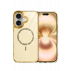HarmonyAura Apple iPhone 16 Live Diamond Magsafe Kapak - Sarı