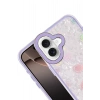 HarmonyAura Apple iPhone 16 Lumi Desenli Kapak - Mor