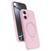 HarmonyAura Apple iPhone 16 Plus Regal Magsafe Standlı Kapak - Açık Pembe