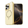 HarmonyAura Apple iPhone 16 Pro Max Live Diamond Magsafe Kapak - Sarı