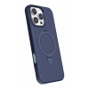 HarmonyAura Apple iPhone 16 Pro Regal Magsafe Standlı Kapak - Lacivert