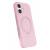 HarmonyAura Apple iPhone 16 Regal Magsafe Standlı Kapak - Açık Pembe