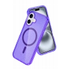 HarmonyAura Apple iPhone 16 Star Magsafe Kapak - Mor