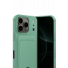 HarmonyAura Apple iPhone 17 Pro Max Kelvin Kartvizitli Silikon - Açık Yeşil