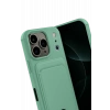HarmonyAura Apple iPhone 17 Pro Max Kelvin Kartvizitli Silikon - Açık Yeşil