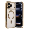HarmonyAura Apple iPhone 17 Pro Max Kross Magneticsafe Kapak - Gold
