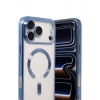 HarmonyAura Apple iPhone 17 Pro Max Kross Magneticsafe Kapak - Sierra Blue