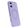 HarmonyAura Apple iPhone 17 Regal Magsafe Standlı Kapak - Lila