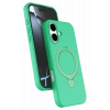 HarmonyAura Apple iPhone 17 Regal Magsafe Standlı Kapak - Yeşil