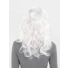 HarmonyAura Beyaz Renk Kahküllü Dalgalı Uzun Parti Peruğu