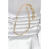 HarmonyAura CM 14K Gold Renk Kalın Zincir Model 60 cm Kadın Kolye