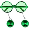 HarmonyAura Disko Toplu Küpeli Parti Gözlüğü Yeşil Renk