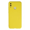 HarmonyAura  Huawei P Smart 2019 Kılıf Nano Içi Kadife Silikon - Sarı