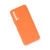 HarmonyAura  Huawei P Smart 2021 Kılıf Nano Içi Kadife Silikon - Turuncu
