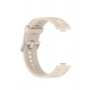 HarmonyAura Huawei Watch Fit 3 Klasik Kordon - Krem