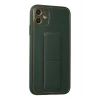 HarmonyAura  Iphone 12 Kılıf Coco Deri Standlı Kapak - Yeşil