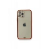 HarmonyAura  Iphone 12 Pro Kılıf Liva Taşlı Silikon - Kırmızı