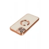 HarmonyAura iPhone 12 Pro Kılıf Slot Silikon - Rose Gold