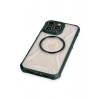 HarmonyAura  Iphone 13 Pro Max Kılıf Prag Magneticsafe Kapak - Koyu Yeşil