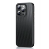 HarmonyAura iPhone 14 Pro Dart Karbon Magsafe Kapak - Siyah