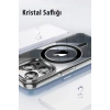 HarmonyAura iPhone 14 Pro Kılıf Crystal Magsafe Kapak - Siyah