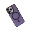 HarmonyAura  Iphone 15 Pro Kılıf Lodos Magneticsafe Mat Kapak - Mor