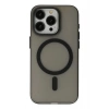 HarmonyAura  Iphone 15 Pro Max Kılıf Lodos Magneticsafe Mat Kapak - Siyah