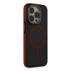 HarmonyAura iPhone 15 Pro Max Rocky Magsafe Kapak - Siyah-Kırmızı
