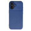 HarmonyAura  Iphone 16 Kılıf Auto Focus Karbon Kapak - Lacivert