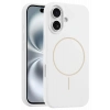 HarmonyAura iPhone 16 Plus Kılıf Jully Magsafe Kapak - Beyaz
