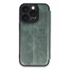 HarmonyAura  Iphone 16 Pro Max Kılıf Flip Cover - Koyu Yeşil