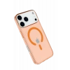 HarmonyAura iPhone 17 Pro Max Kılıf Pc Real Magsafe Kapak - Turuncu