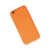 HarmonyAura  Iphone 6 Kılıf Nano Içi Kadife Silikon - Turuncu