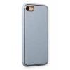 HarmonyAura  Iphone 7 Kılıf Coco Deri Silikon Kapak - Açık Mavi