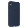 HarmonyAura  Iphone Xs Max Kılıf Nano Içi Kadife Silikon - Lacivert