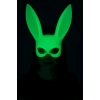 HarmonyAura Karanlıkta Parlayan Fosforlu Tavşan Maskesi – Glow Bunny Masquerade Maske (32x22 cm)