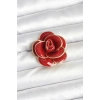 HarmonyAura Kırmızı Gül Model Broş