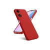 HarmonyAura  Oppo A38 Kılıf First Silikon - Kırmızı