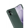 HarmonyAura Oppo A6 Pro 4G Auto Focus Karbon Kapak - Koyu Yeşil