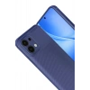 HarmonyAura Oppo A6 Pro 4G Auto Focus Karbon Kapak - Lacivert