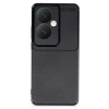 HarmonyAura  Oppo Reno 11f Kılıf Auto Focus Karbon Kapak - Siyah