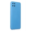 HarmonyAura  Realme C11 Kılıf Nano Içi Kadife Silikon - Mavi