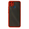 HarmonyAura  Realme C25 Kılıf Montreal Silikon Kapak - Kırmızı