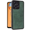HarmonyAura  Realme Note 50 4g Kılıf Aras Deri Kapak - Koyu Yeşil