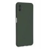 HarmonyAura  Samsung Galaxy A04e Kılıf Nano Içi Kadife Silikon - Koyu Yeşil